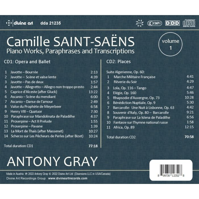 Saint-Saëns: Piano Works Vol. 1 - slide-1
