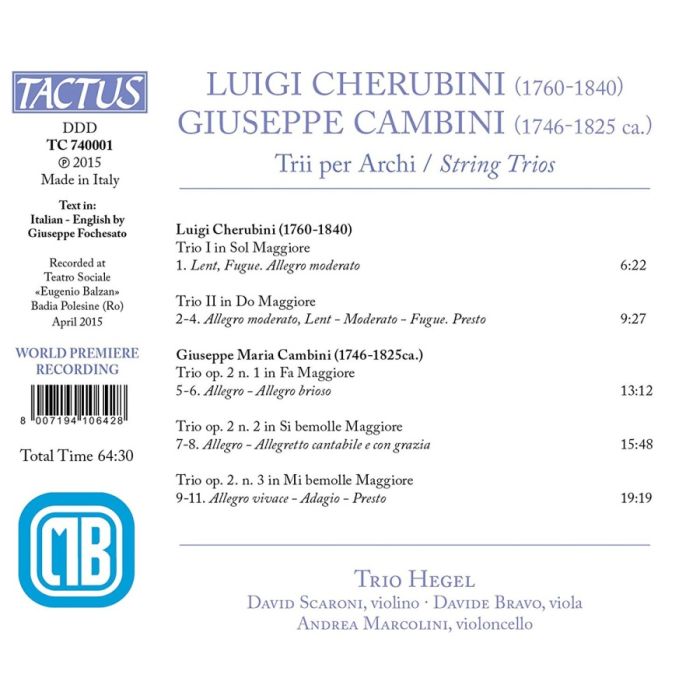 Cherubini & Cambini: String Trios - slide-1