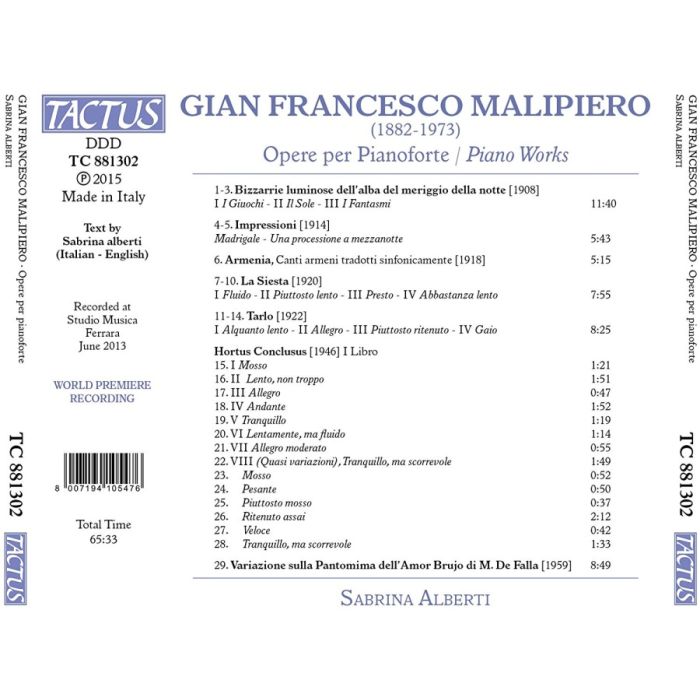Malipiero: Piano Works - slide-1