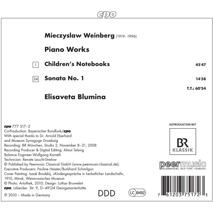 Weinberg: Piano Works - Children's Notebooks, Piano Sonata No. 1 - slide-1