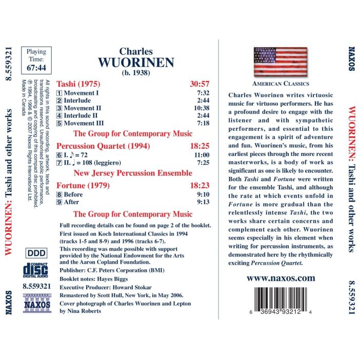 WOURINEN: Tashi; Percussion Quartet; Fortune - slide-1
