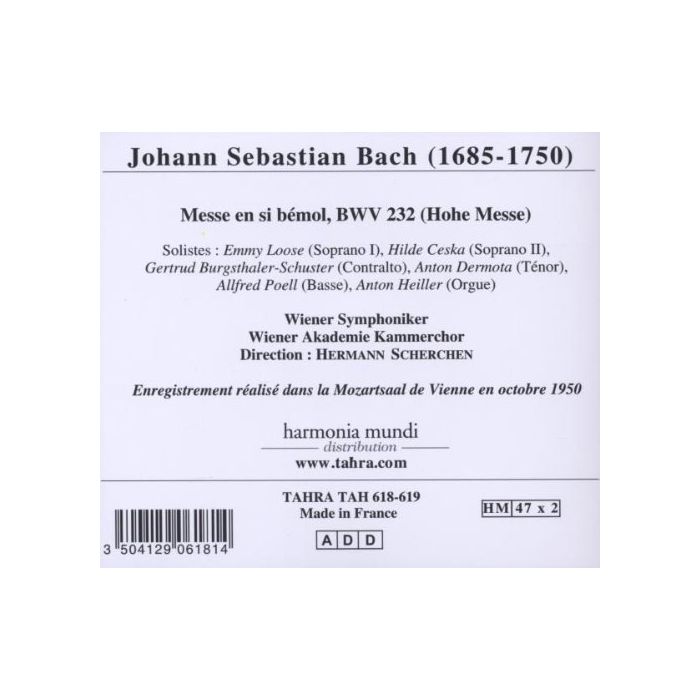 Bach: Hohe Messe,  nagranie 1950 - slide-1