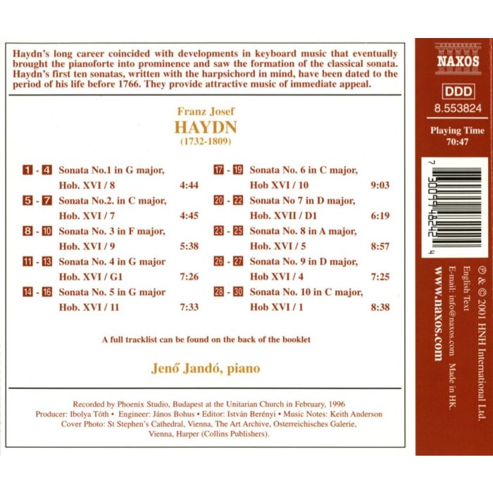 HAYDN: Piano Sonatas vol.10 - slide-1