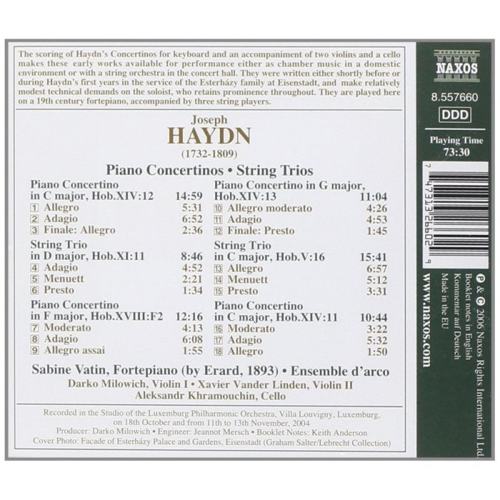 HAYDN: Keyboard Concertinos, String Trios - slide-1