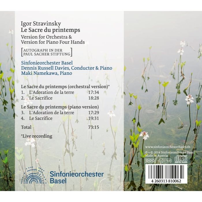 Stravinsky: Sacre du printemps - Version for Orchestra & Version for Piano Four Hands - slide-1