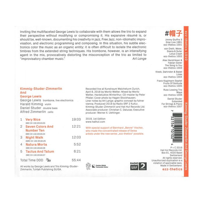 Kimmig-Studer-Zimmerlin And George Lewis - slide-1