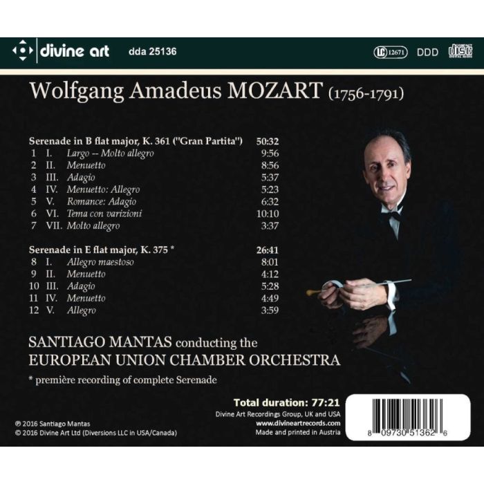 Mozart: Serenades for Wind Instruments K. 361 