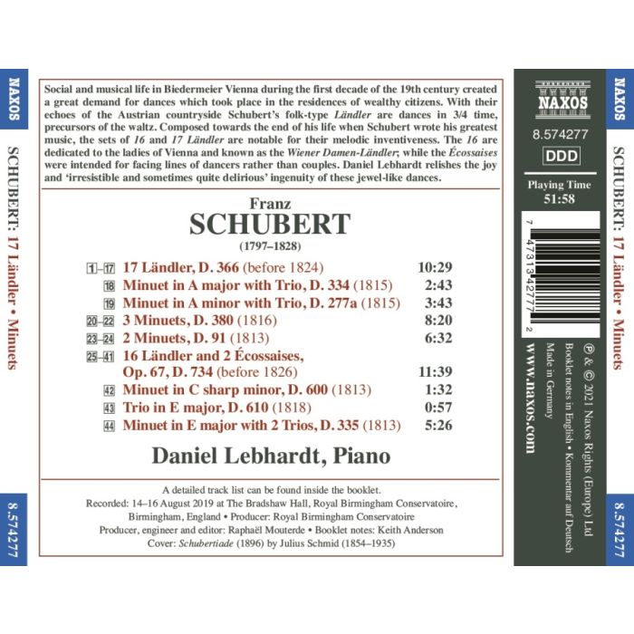 Schubert: Ländler; Minuets; Écossaises - slide-1