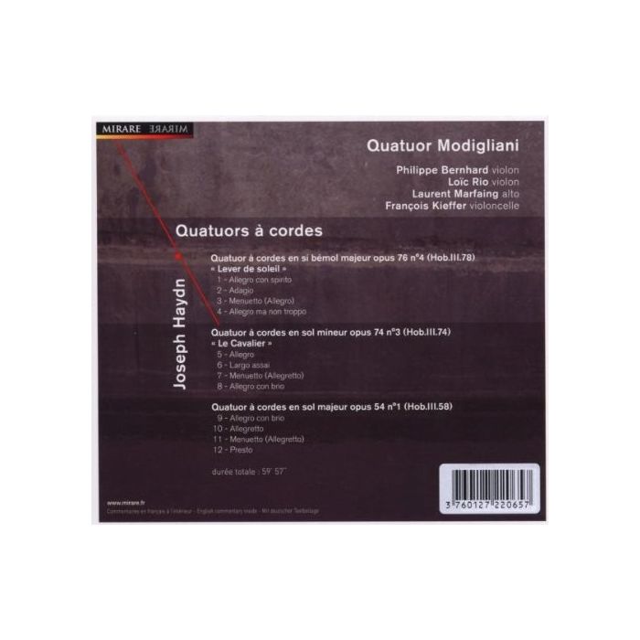 Haydn: Quatours a cordes - slide-1