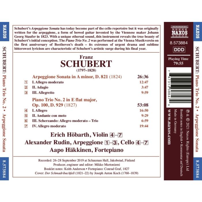 Schubert: Piano Trio No. 2; Arpeggione Sonata - slide-1