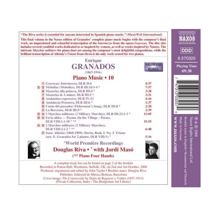 GRANADOS: Piano music vol.10 - slide-1