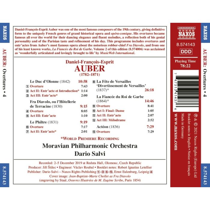 Auber: Overtures Vol. 4 - slide-1