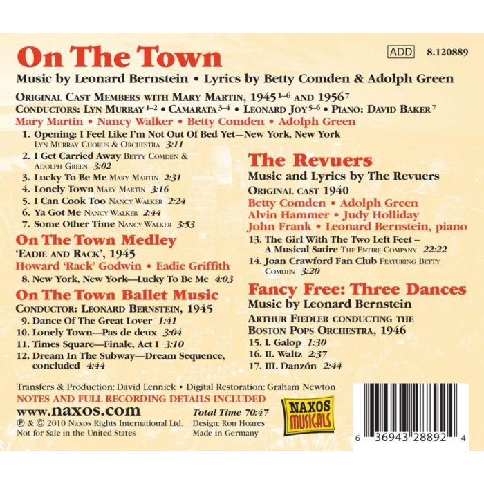 Bernstein: On the Town - musical - slide-1