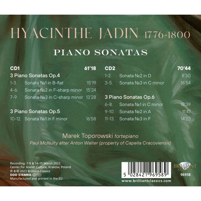 Jadin: Piano Sonatas Op .4−6 - slide-1