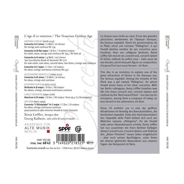 Concerto - Venice: The Golden Age - Vivaldi, Marcello, Porta, Tessarini & Rom - slide-1