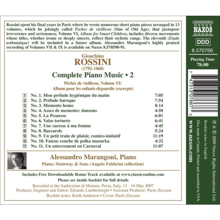 Rossini: Complete Piano Music Vol. 2 - Péchés de vieillesse 2 (Sins of Old Age) - slide-1