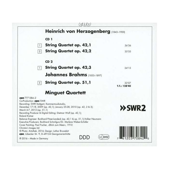 Herzogenberg: String Quartets op. 42 - slide-1