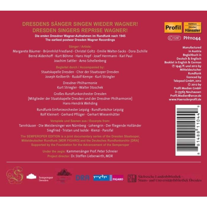 Wagner again ? - Semperoper Edition Vol. 3, radiowe nagrania wagnerowskie z Drezna po 1945 roku - slide-1