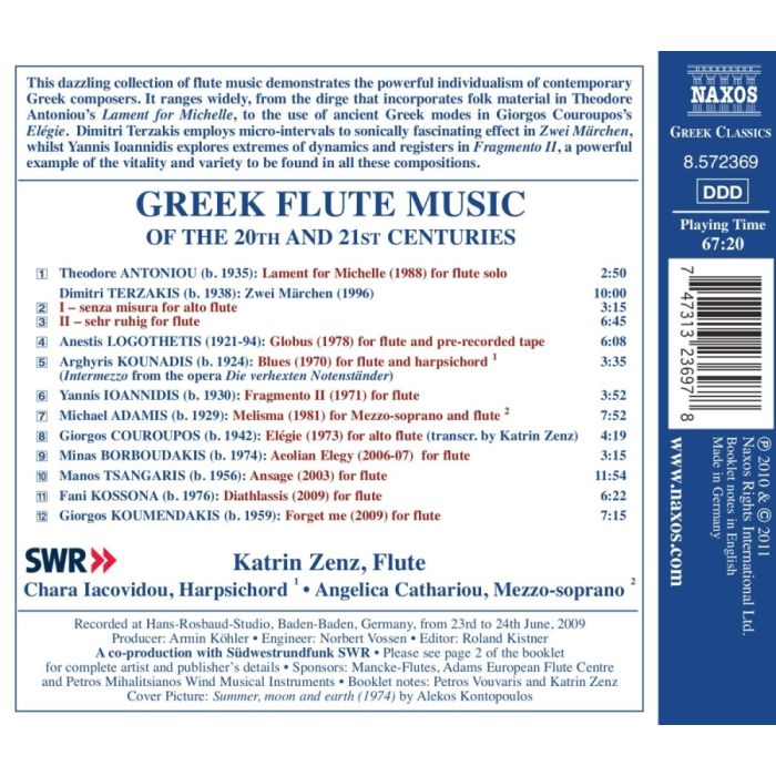 Greek Flute Music of the 20th and 21st Centuries - slide-1