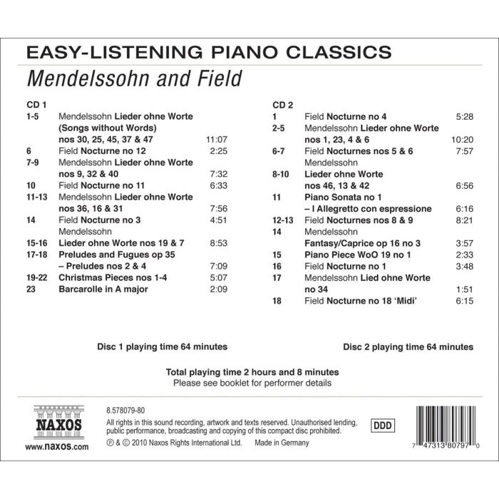 EASY-LISTENING PIANO CLASSICS - MENDELSSOHN - slide-1