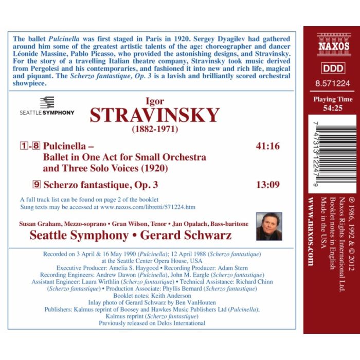 STRAVINSKY: Pulcinella; Scherzo fantastique - slide-1