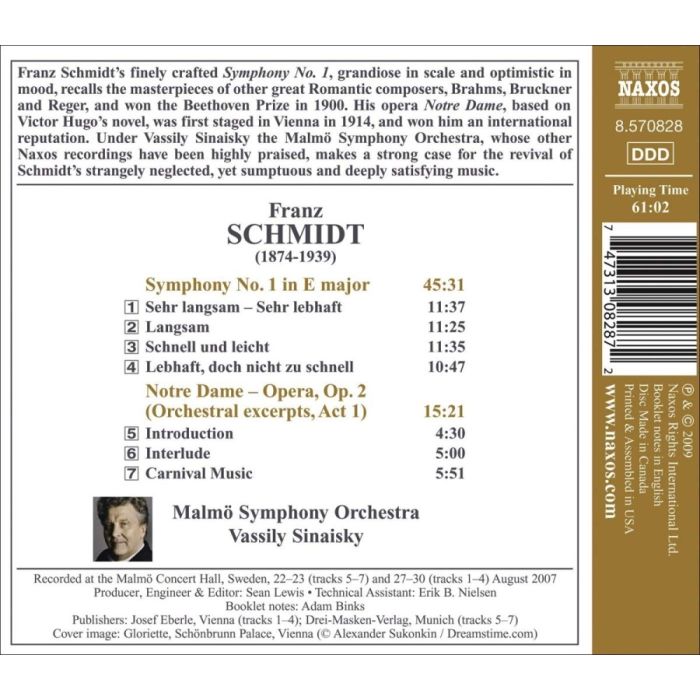 Schmidt: Symphony No. 1, Notre Dame Suite - slide-1