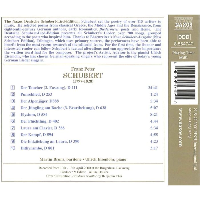 SCHUBERT: Schiller-Lieder vol. 1 - slide-1