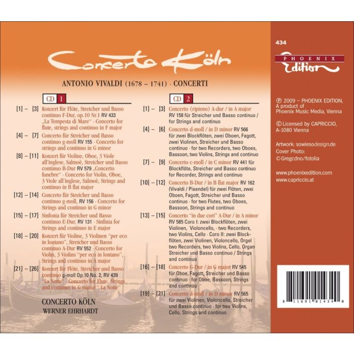 Vivaldi: Concerti, La Tempesta di Mare, La Notte, Concerto funebre (2 CD) - slide-1