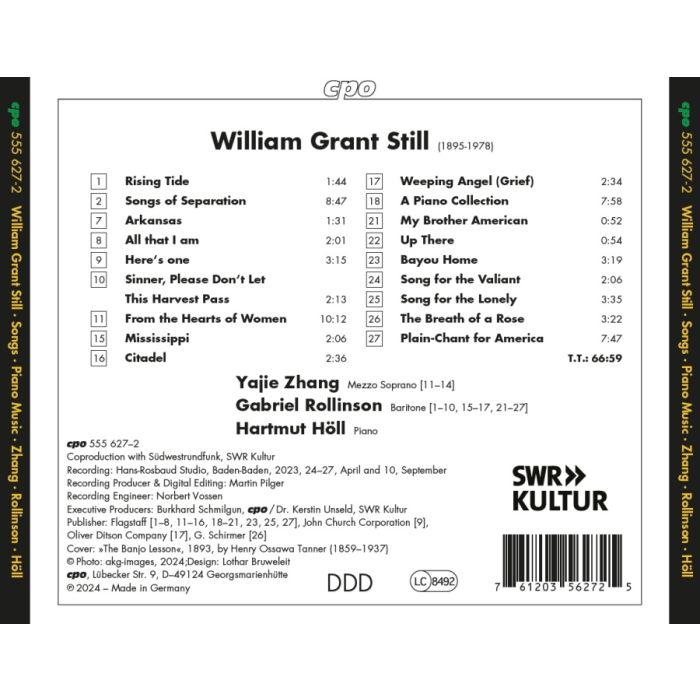 Grant Still: Songs and Piano Music - slide-1
