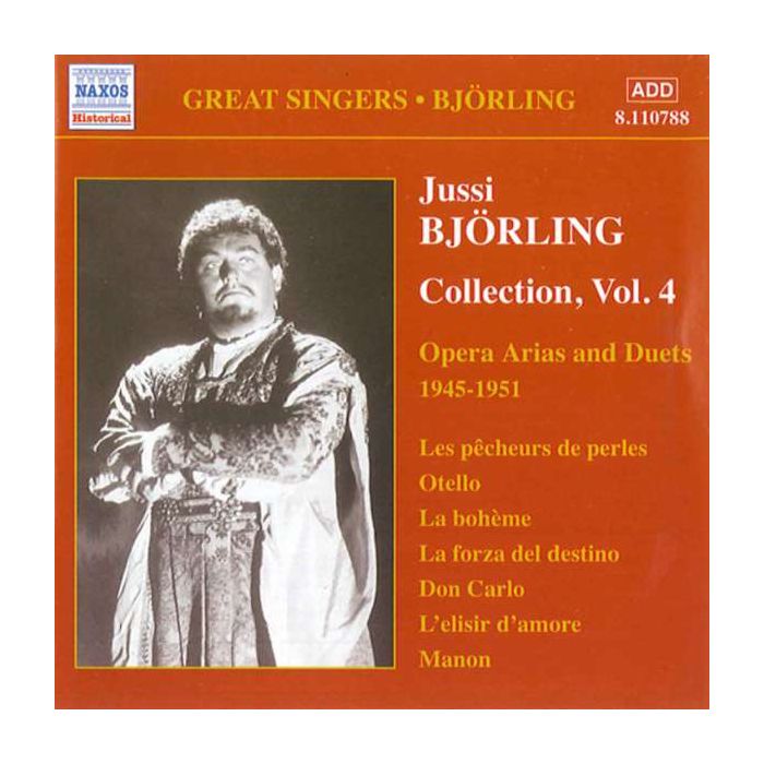 BJORLING, Jussi: Bjorling Collection, Vol. 4: Opera Arias and Duets (1945-1951)
