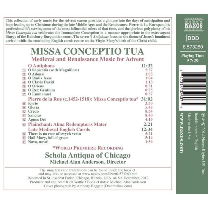 Missa Conceptio Tua, Medieval and Renaissance Music for Advent - slide-1