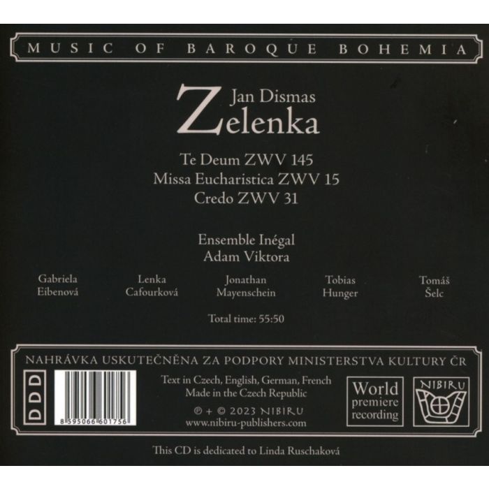 Zelenka: Te Deum; Missa Eucharistica; Credo - slide-1