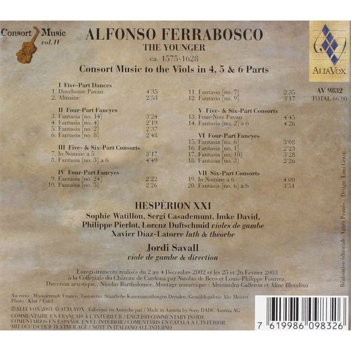 Ferrabosco: Consort Music to the viols - slide-1