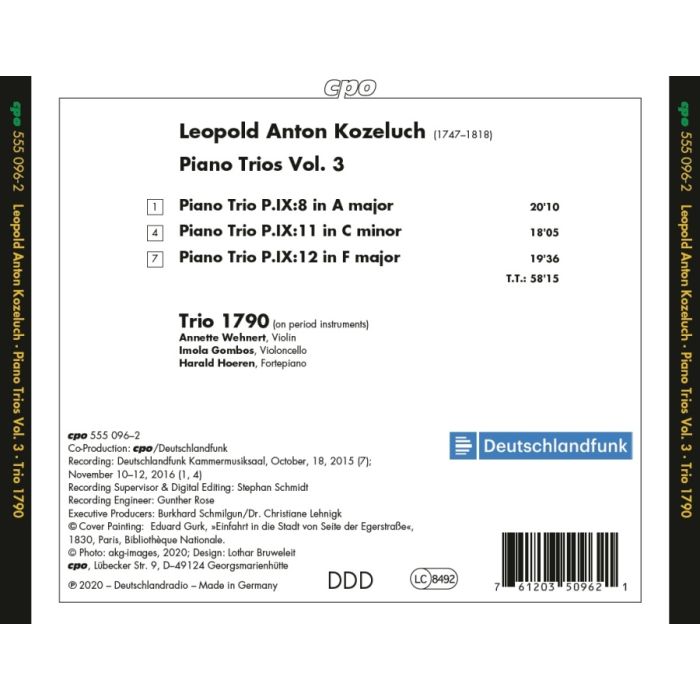 Koželuch: Piano Trios Vol. 3 - slide-1