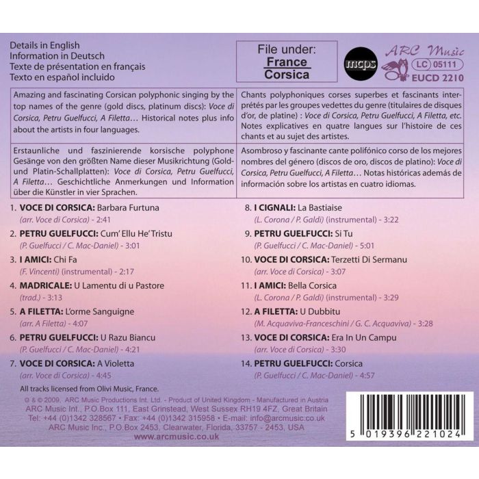 The Most Beautiful Songs Of Corsica - slide-1