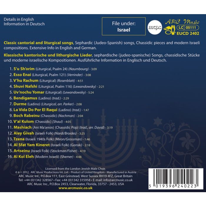 London Jewish Male Choir: S'u Sh'Orim - slide-1