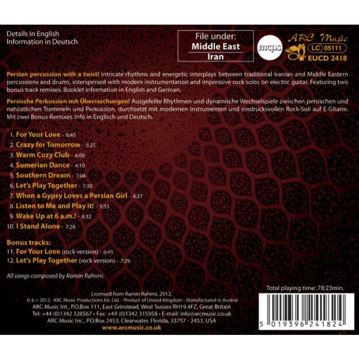 Ramin Rahimi: Persian Percussion Electrified  - slide-1