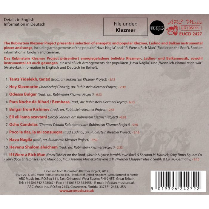 Rubinstein Klezmer Project: Fiddler On The Road - slide-1