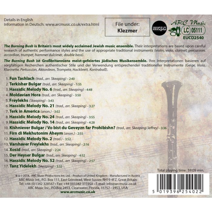 The Burning Bush: Klezmer And Hassidic Music - slide-1