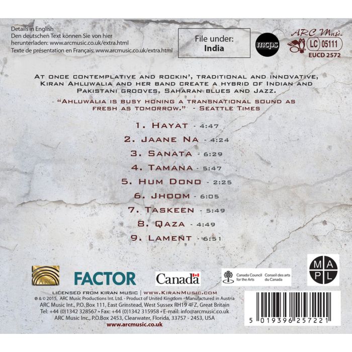 Kiran Ahluwalia: Sanata: Stillness - slide-1