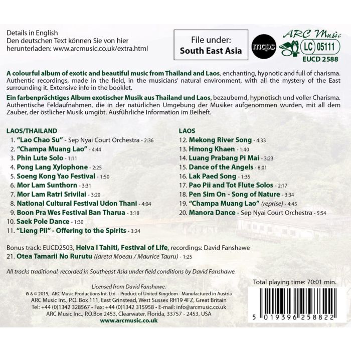 MUSIC FROM THAILAND AND LAOS - slide-1