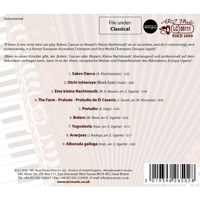 Enrique Ugarte: Classics On The Accordion - slide-1