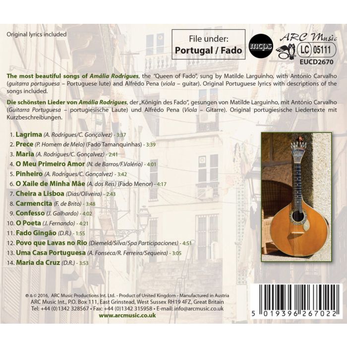 Matilde Larguinho: Best Of Fado: Tribute To Amalia Rodrigues - slide-1