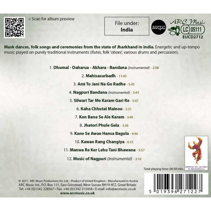 Chhau & Nagpuri Group: Folk Songs & Dances From India  - slide-1