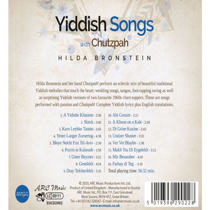 YIDDISH SONGS with Chutzpah - slide-1