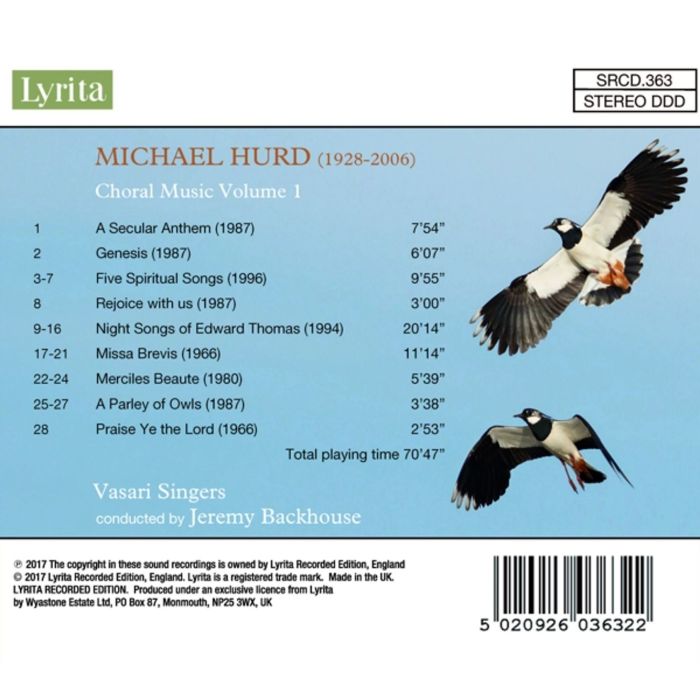 Hurd: Choral Music Vol. 1 - slide-1