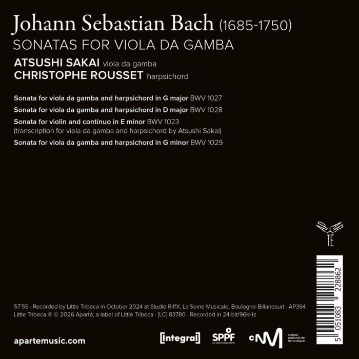 Bach J.S.: Sonatas for Viola da Gamba - slide-1