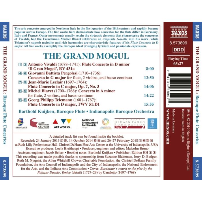 The Grand Mogul - Virtuosic Baroque Flute Concertos - slide-1