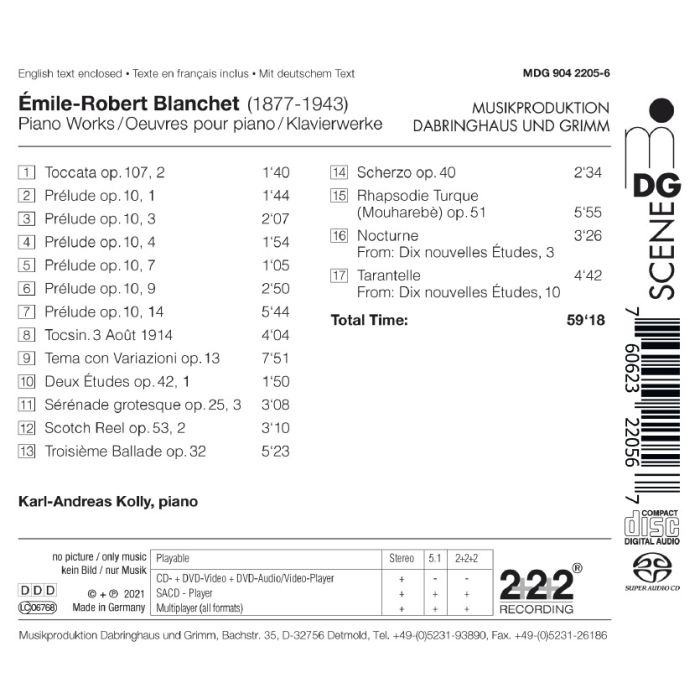 Blanchet: Piano Works - slide-1