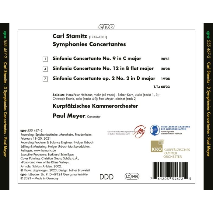 Stamitz: Three Symphonies Concertantes - slide-1